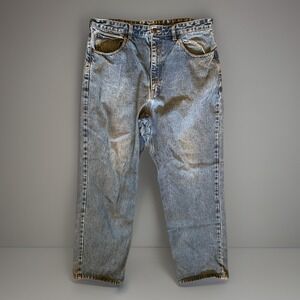 VTG Rocky Buzz Off Insect Shield Jeans Mens 36x32 Blue Medium Wash Denim